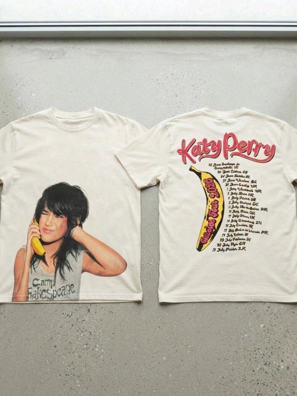Katy Perry Summer Tour 2026 Banana White T-Shirt S-4XL